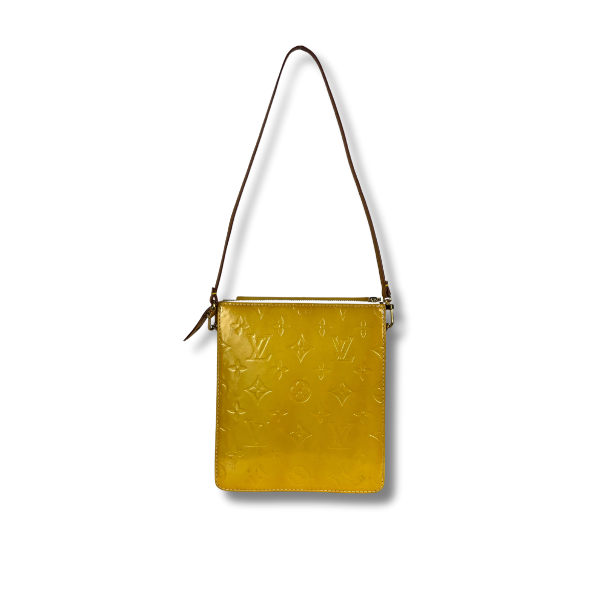 Louis Vuitton Vernis Monogram Mott Shoulder Bag Yellow 