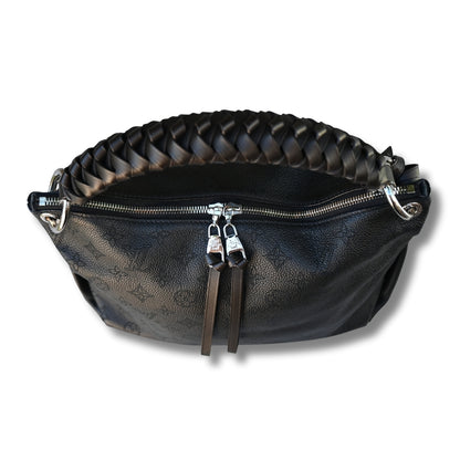 Louis Vuitton Mahina Beaubour Hobo MM Black
