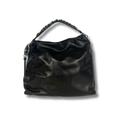 Jimmy Choo Callie Large Hobo Bag in Calf skin Leather with silver chain and logo plaque