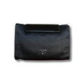 Prada satin clutch black