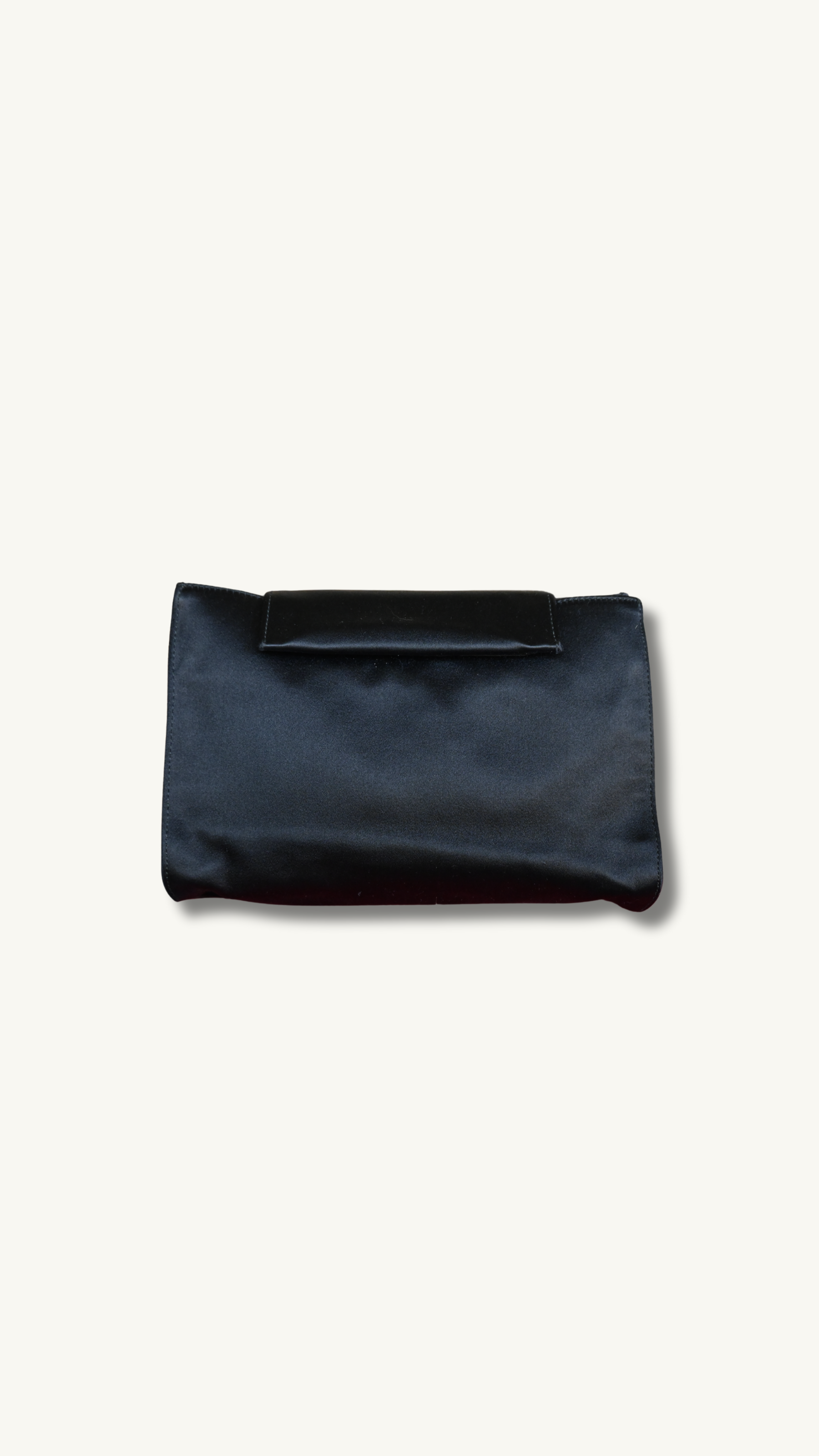 Prada satin clutch black