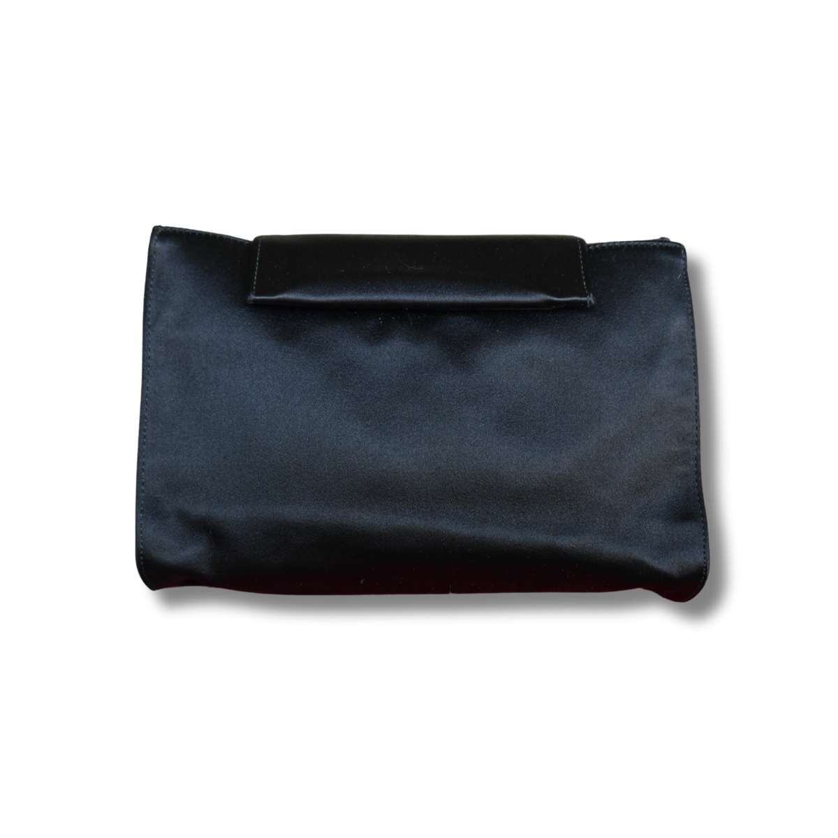 Prada satin clutch black