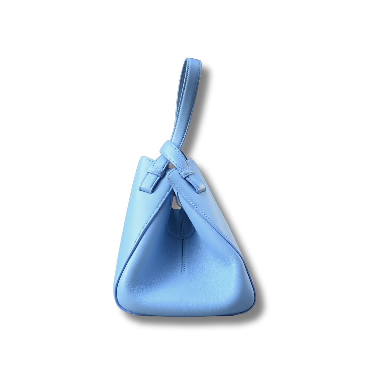 Loewe baby blue leather nugget bag hammock bag