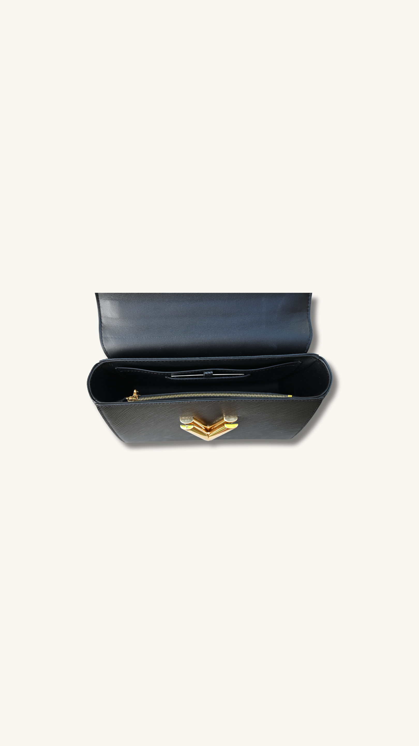 Louis Vuitton Twist MM Epi Leather Black and Gold Hardware Shoulder and handle bag.