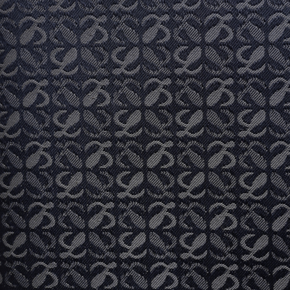 Loewe Anagram Canvas and leather Shoulder Bag with buckle black and gold