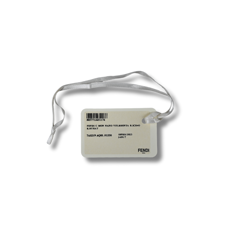 Fendi Cmon Nano Leather Crossbody Bag White