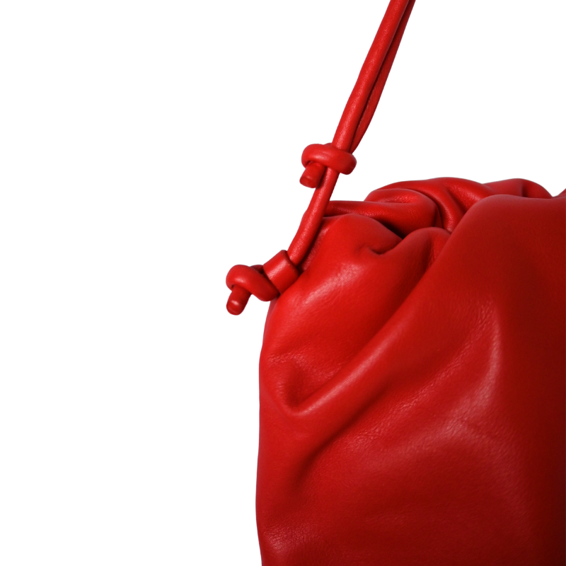 Bottega Veneta The Fringe Pouch Bag in Red 