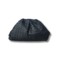 Bottega Veneta Intrecciato Clutch Bag Pouch Bottle Green Navy